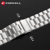 CELL F-DESIGN FA10 rozsdamentes acél szíj APPLE Watch 42 / 44 / 45 / 49 mm ezüst színben
