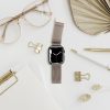 CELL F-DESIGN FA03 mágneses rozsdamentes acél szíj APPLE Watch 38 / 40 / 41 mm vintage arany