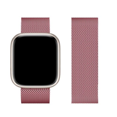CELL F-DESIGN FA03 mágneses rozsdamentes acél szíj az APPLE Watch 38 / 40 / 41 mm rozé arany