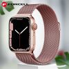 CELL F-DESIGN FA03 mágneses rozsdamentes acél szíj az APPLE Watch 38 / 40 / 41 mm rozé arany