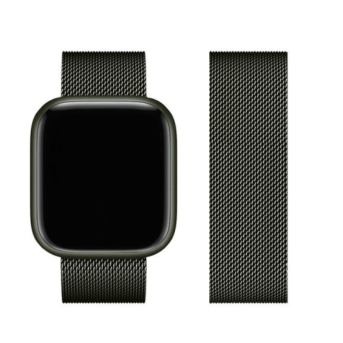 CELL F-DESIGN FA03 mágneses rozsdamentes acél szíj APPLE Watch 38 / 40 / 41 mm zöld