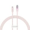 BASEUS cabel Type C to Type C PD 6A 100W Explorer P10319703411-00 / CB000043 1 m pink
