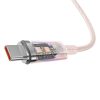 BASEUS cabel Type C to Type C PD 6A 100W Explorer P10319703411-00 / CB000043 1 m pink