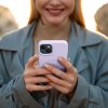 ROAR tok bőr MAG kompatibilis MagSafe-fel IPHONE 12 Pro Max-hoz lila színben
