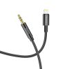 Cable AUX Jack 3,5 mm to Lightning Hoco 1 m UPA19 black