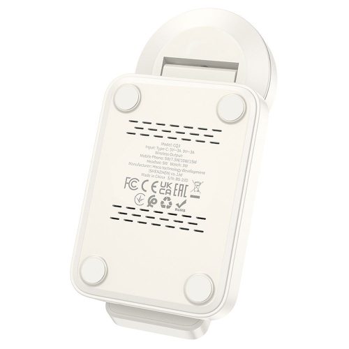 Wireles charger Hoco 3in1 15W compatible with MagSafe CQ3 white