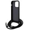 KARL LAGERFELD case for IPHONE 13 Pro KLHCP13LSAKCPSK (Saffiano KC Metal PIN Crossbody) black