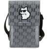 KARL LAGERFELD universal bag for mobile KLWBSAKHPCG (Saffiano Mono Choupette) silver