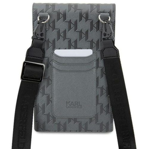 KARL LAGERFELD universal bag for mobile KLWBSAKHPCG (Saffiano Mono Choupette) silver