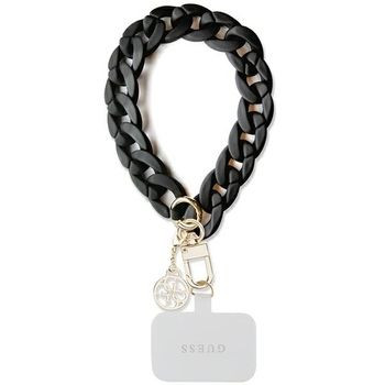 GUESS kézpánt GUOUCBMC4MK (Nagy lánc akril 4G Charms) fekete