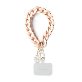   GUESS csuklópánt GUOUCBMC4MP (Nagy Lánc Akril 4G Charms) rózsaszín