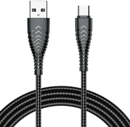 VEGER cable USB A to Type C 2,4A V104 1,2 m fekete