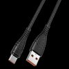 VEGER cable USB A to Type C 2,4A V104 1,2 m fekete