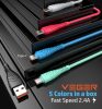 VEGER cable USB A to Type C 2,4A V104 1,2 m fekete