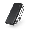 VEGER powerbank 25000 mAh beépített kábelekkel Type C / Lightning PD 130W TCE130 (W2503) fekete