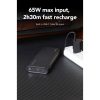 VEGER powerbank 25000 mAh beépített kábelekkel Type C / Lightning PD 130W TCE130 (W2503) fekete