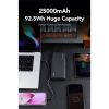 VEGER powerbank 25000 mAh beépített kábelekkel Type C / Lightning PD 130W TCE130 (W2503) fekete
