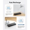 VEGER powerbank 25000 mAh beépített kábelekkel Type C / Lightning PD 130W TCE130 (W2503) fekete
