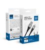 kék STAR braided cable 2,4A USB A to Lightning TFK-DC-003 1,2 m fekete