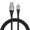 kék STAR braided cable 2,4A USB A to Lightning TFK-DC-003 1,2 m fekete