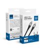 kék STAR braided cable 2,4A Type C to Lightning TFK-DC-003 1,2 m fekete