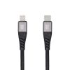 kék STAR braided cable 2,4A Type C to Lightning TFK-DC-003 1,2 m fekete