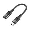 Adapter OTG USB C to Lightning Hoco 3A 0,1 m U107 black