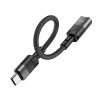 HOCOtöltőOTG Type C (férfi) to Lightning (női) 3A U107 0,1 m fekete