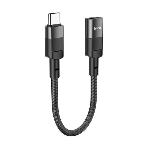 Adapter OTG USB C to Lightning Hoco 3A 0,1 m U107 black