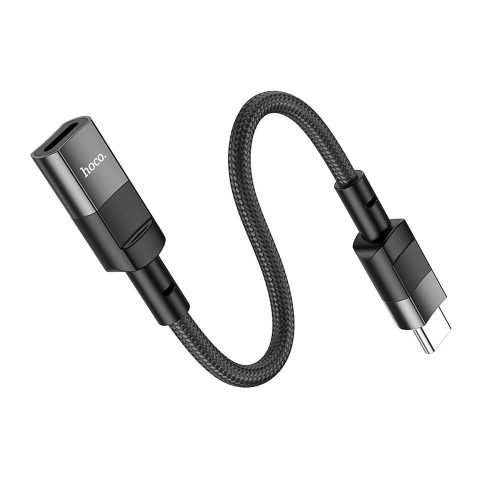 Adapter OTG USB C to Lightning Hoco 3A 0,1 m U107 black