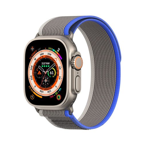 DUX DUCIS strap YJ nylon Apple Watch 42 / 44 / 45 / 49 mm kék szürke