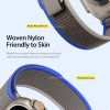 DUX DUCIS strap YJ nylon Apple Watch 42 / 44 / 45 / 49 mm kék szürke