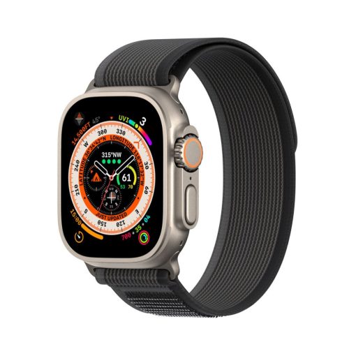 DUX DUCIS strap YJ nylon Apple Watch 42 / 44 / 45 / 49 mm fekete szürke