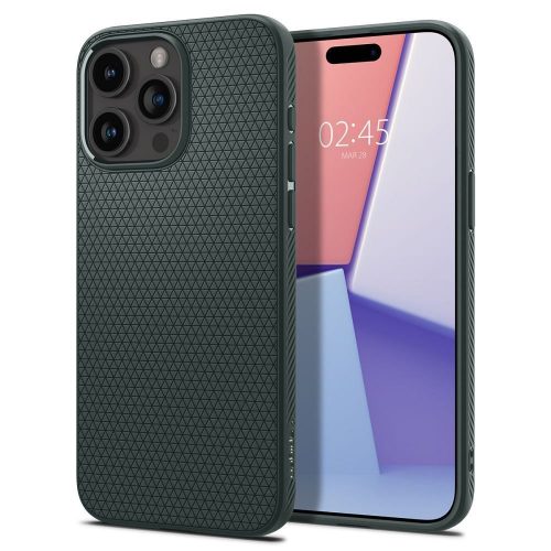 SPIGEN tok LIQUID AIR az IPHONE 15 Pro Max számára abyss zöld színben