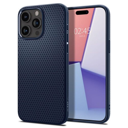 SPIGEN tok LIQUID AIR az IPHONE 15 Pro Max-hoz tengerészkék