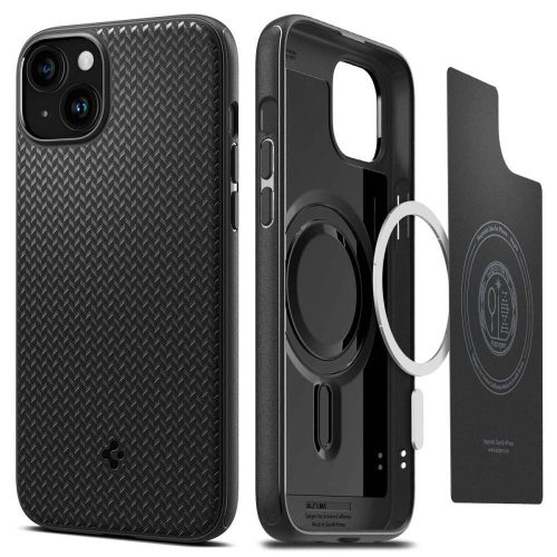 SPIGEN tok MAG ARMOR kompatibilis a MagSafe-el az IPHONE 15 Plus-hoz, matt fekete