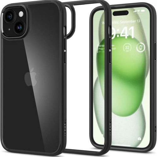 SPIGEN tok ULTRA Hibrid az IPHONE 15 Plus-hoz matt fekete