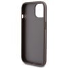 GUESS tok IPHONE 15-höz GUHCP15SG4GFBR (4G fém logó) barna