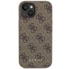GUESS tok IPHONE 15-höz GUHCP15SG4GFBR (4G fém logó) barna