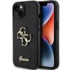 GUESS tok IPHONE 15-höz GUHCP15SHG4SGK (Fixed Glitter Big 4G) fekete