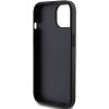 GUESS tok IPHONE 15-höz GUHCP15SHG4SGK (Fixed Glitter Big 4G) fekete