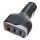 Autós töltő USB A + 2 x Type C PD QC3.0 3A 138W CC53-2C1A fekete