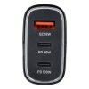 Autós töltő USB A + 2 x Type C PD QC3.0 3A 138W CC53-2C1A fekete