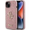 GUESS case for IPHONE 15 GUHCP15SHG4SGP (Fixed Glitter Big 4G) pink