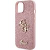 GUESS case for IPHONE 15 GUHCP15SHG4SGP (Fixed Glitter Big 4G) pink