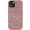 GUESS case for IPHONE 15 GUHCP15SHG4SGP (Fixed Glitter Big 4G) pink