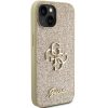 GUESS tok iPhone 15-höz GUHCP15SHG4SGD (Fixed Glitter Big 4G) arany