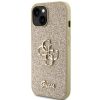 GUESS tok iPhone 15-höz GUHCP15SHG4SGD (Fixed Glitter Big 4G) arany