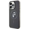 KARL LAGERFELD tok az IPHONE 15 Pro Max-hoz KLHMP15XHGKCNOK (Csillogó + Mágneses) fekete