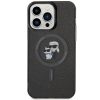 KARL LAGERFELD tok az IPHONE 15 Pro Max-hoz KLHMP15XHGKCNOK (Csillogó + Mágneses) fekete